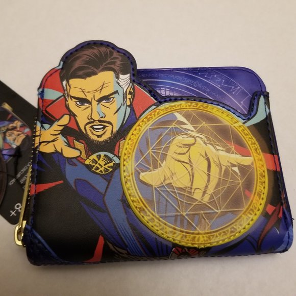 Loungefly Marvel Dr. Strange Multiverse of Madness Glow in the Dark Wallet - Picture 1 of 9